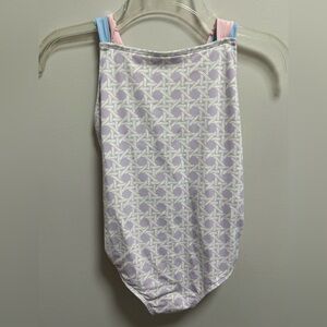 The Beaufort Bonnet Company Pink and Blue Kids Swim One Piece